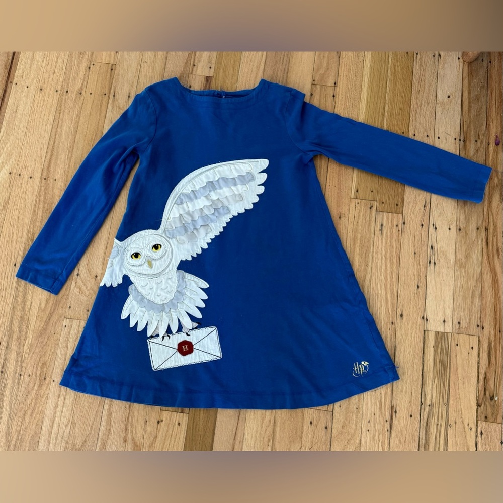 Mini Boden Harry Potter Hedwig Dress